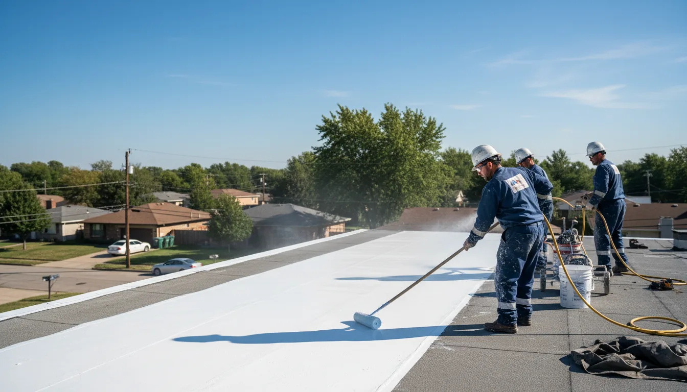 Commercial roof coating in Monterey, MA near me